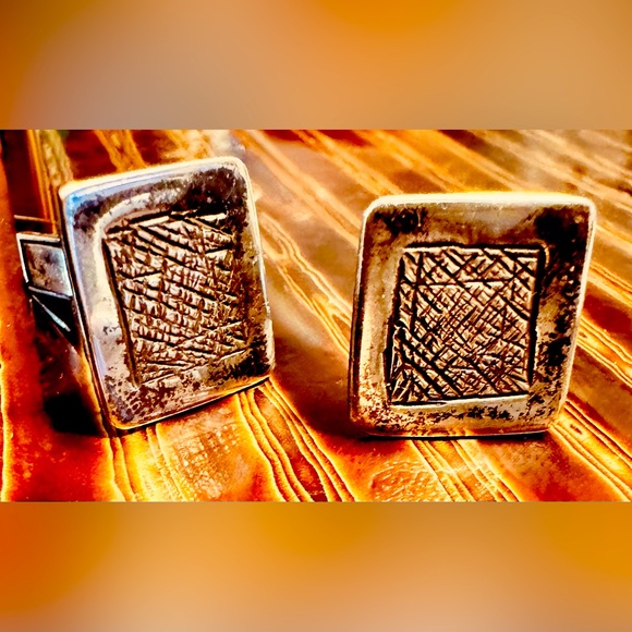 Vintage Sterling Cuff Links - Picture 1 of 4